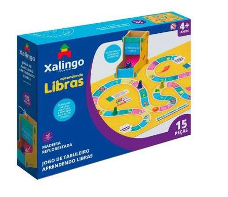 Jogo de Tabuleiro Aprendendo Libras Xalingo - xalingo