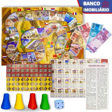 Jogo De Tabuleiro Banco Imobiliário Original Com Aplicativo - R$ 149,4