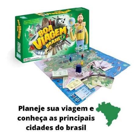 Imagem de Jogo De Tabuleiro Boa Viagem Brasil - Nig Brinquedos