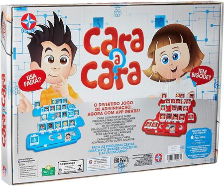 Jogo Infantil Cara A Cara Estrela Com Aplicativo De Celular