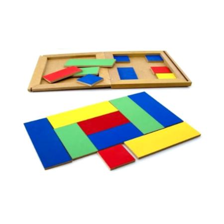 Imagem de Jogo de Tabuleiro Cooperativo Chroma 4 Dominó das 4 Cores Brinquedo Educativo MDF - Mitra - 6 anos