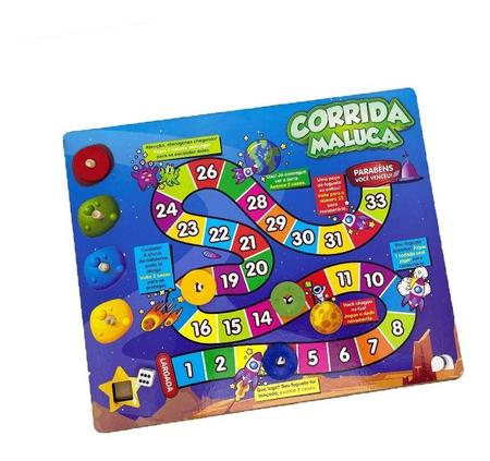 Jogo Ludo Tabuleiro Em Madeira - Colorido - Maninho Artesanatos