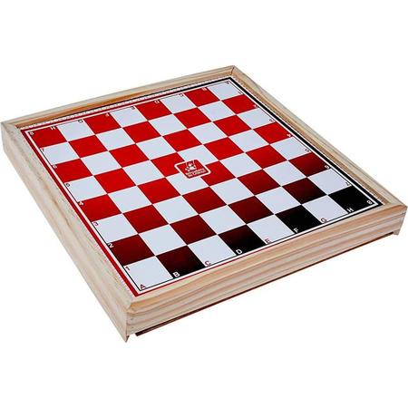 Jogo Damas E Ludo De Madeira - Brincadeira De Criança em Promoção