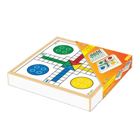 JOGO DE TABULEIRO DAMAS ou LUDO EM MDF PARA CRIANÇAS E ADULTOS