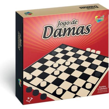 Jogo de Tabuleiro de Madeira - Damas - Ioiô de Pano Brinquedos