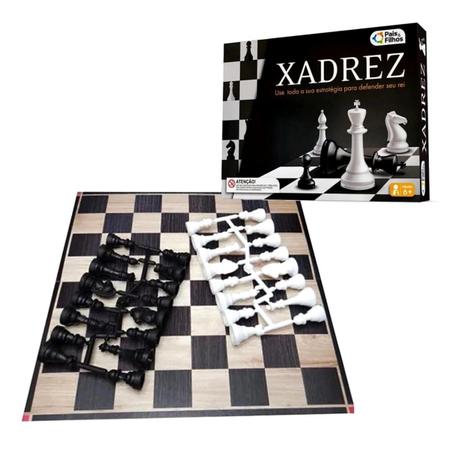 Jogo de Tabuleiro de Mesa Xadrez 32 pçs Plástico Educativo