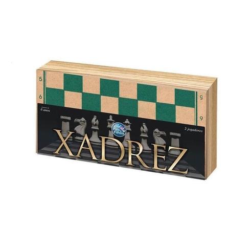 Tabuleiro de Xadrez Madeira Plano Marchetado 48 X 48 cm - Verito - Jogo de  Dominó, Dama e Xadrez - Magazine Luiza
