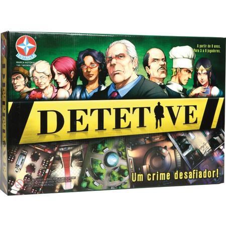 Jogo De Tabuleiro Detetive Estrela 1ª Versão - R$ 400