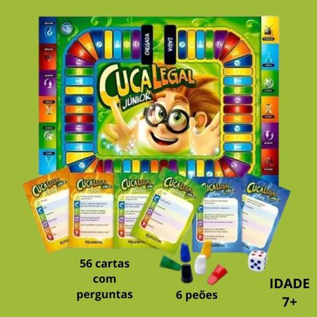 Jogo Tabuleiro Cuca Legal Infantil Perguntas Educativo - Ailos aproxim