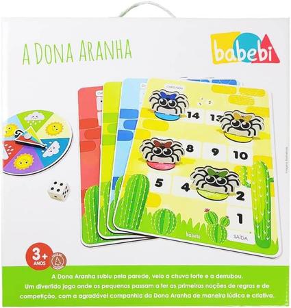Jogo de Tabuleiro Educativo Infantil A Dona Aranha - BABEBI - Jogos  Educativos - Magazine Luiza