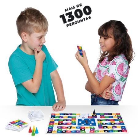 Jogo de Tabuleiro Expertio 1300 Perguntas e Respostas Brinquedo Infantil  Menino Menina 8 Anos - Livros de Xadrez e Tabuleiros - Magazine Luiza