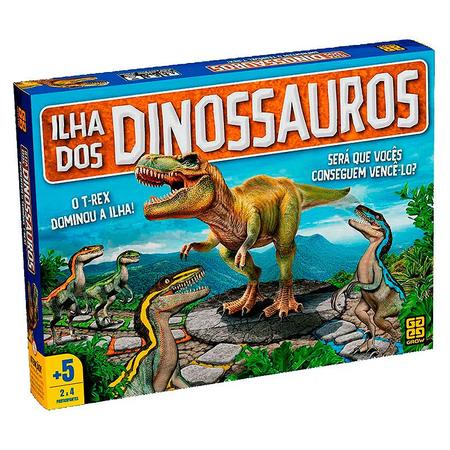 Ilha dos Dinossauros - Jogo de Tabuleiro - Meeple - Jogos de Tabuleiro -  Magazine Luiza