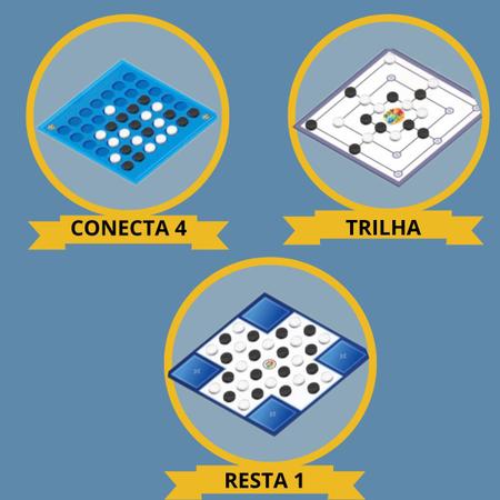 Jogo Tabuleiro 6 Em 1 Xadrez Dama Trilha Clássicos Infantil - Pais