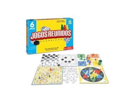 Imagem de Jogo De Tabuleiro Kit Com 6 Jogos Classicos - Nig Brinquedos