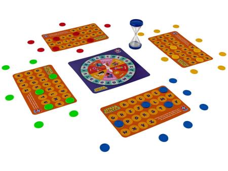 Jogo Infantil Educativo Letras Ocultas Tabuleiro Estrela