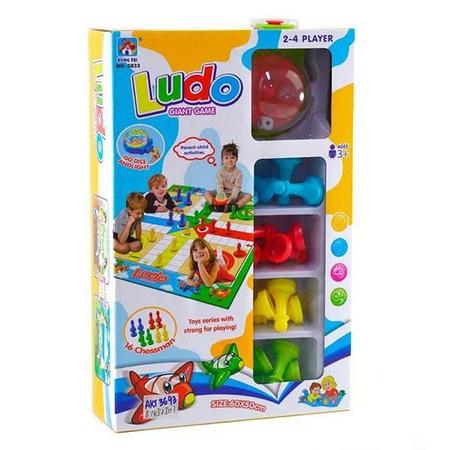 Jogo Ludo Com Tabuleiro Acessórios E Luz A Bateria 18 Peças Na