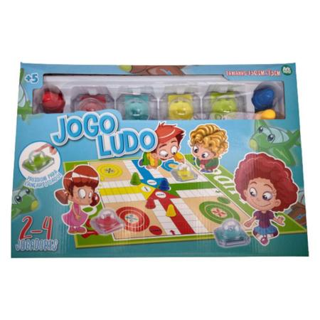 Jogo de Tabuleiro Ludo 20 Peças Brinquedo - Ark Toys - Jogos de