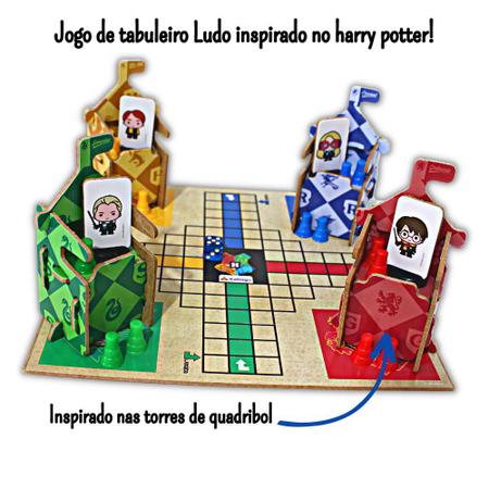 Jogo de Tabuleiro - Ludo - Harry Potter - Wizarding World - Xalingo