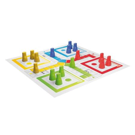 Jogo de Tabuleiro Ludo, Coluna, 2201, Multicor