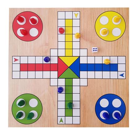 Jogo de Tabuleiro Ludo Solapa MDF Pais e Filhos Brinquedos - Jogos de  Tabuleiro - Magazine Luiza