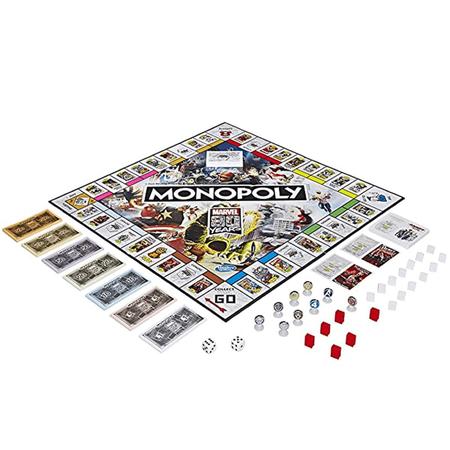 Jogo Monopoly: Marvel 80 Anos Jogo de Tabuleiro Hasbro E7866