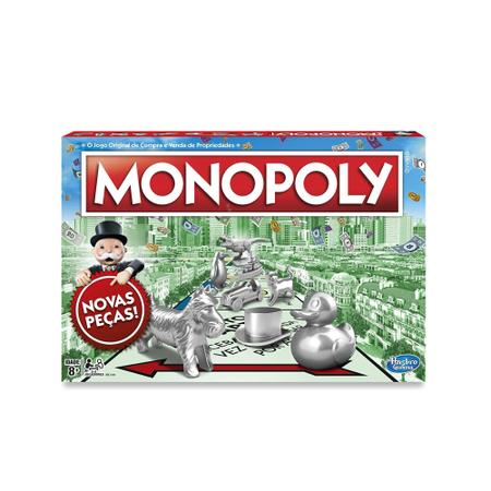 Monopoly Jogo De Tabuleiro Original Novas Peças Metal Hasbro - Fabrica da  Alegria