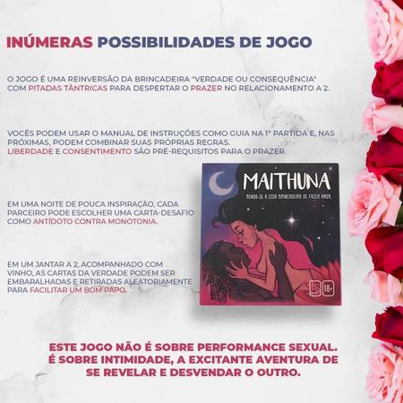 Maithuna Jogo De Tabuleiro Para Casais - A Sos - Acessórios para Bem-estar  Sexual - Magazine Luiza