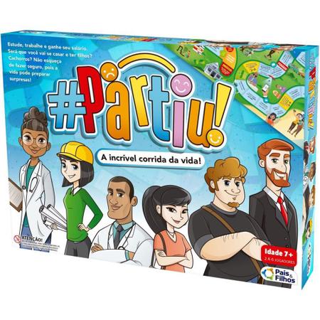 Jogo de Tabuleiro Partiu Incrivel Corrida - Pais e Filhos Imagem de Jogo de Tabuleiro Partiu Incrivel Corrida