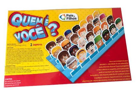 Jogo Tabuleiro Quem é Você 28 Carinhas Diferentes 2 Jogadores - PAIS&FILHOS  - Jogos de Tabuleiro - Magazine Luiza