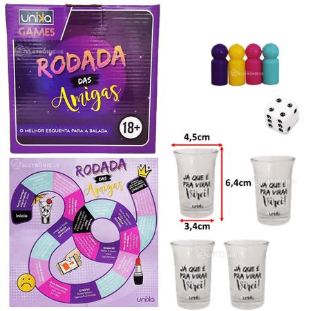 Jogo minidardos amigas (12672) - Ludi - Jogo de Roleta Shot - Magazine Luiza