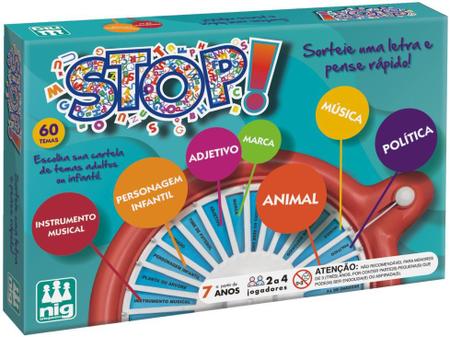 Jogo Stop Presente Dia Das Crianças Brinquedo Infantil 7anos - Pais Filhos  - Peças para Bicicleta - Magazine Luiza