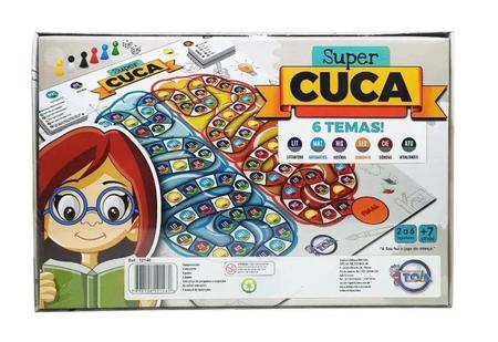 Super Cuca Jogo Tabuleiro Quiz 800+ Perguntas Toia 7+ Anos