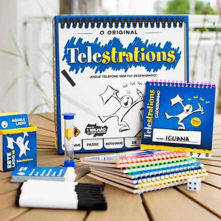 Jogo de Tabuleiro - Telestrations - 4 a 8 Jogadores - Galápagos