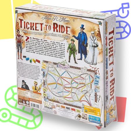 Ticket to Ride: Trem Fantasma - Jogo de Tabuleiro - Galápagos Jogos -  Outros Jogos - Magazine Luiza