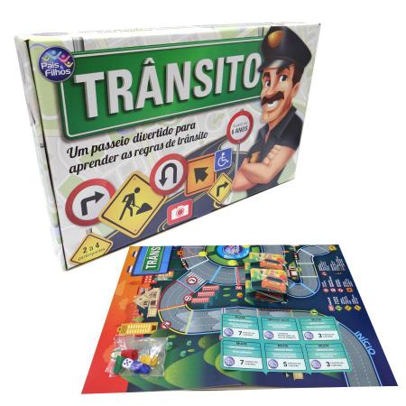 Jogo educativo de tabuleiro com dado transito pais e filhos - Jogos de  Tabuleiro - Magazine Luiza