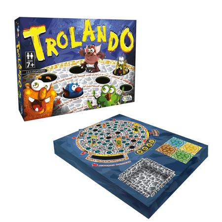 Jogo De Tabuleiro Trolando Top Line Pais e Filhos +7 Anos