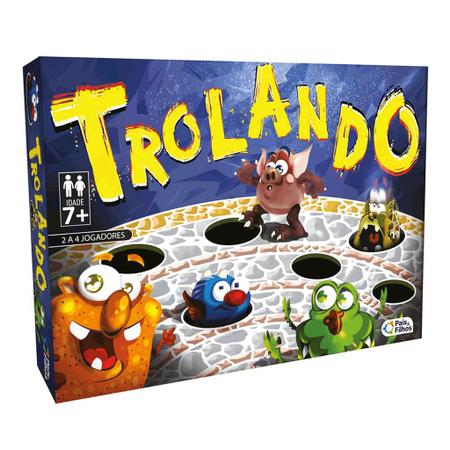 Jogo De Tabuleiro Trolando Top Line Pais e Filhos +7 Anos