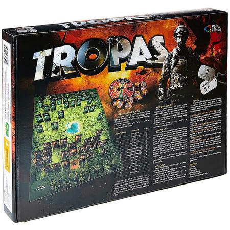 Jogo De Tabuleiro Tropas Estratégia - Pais e Filhos - Shop Macrozao