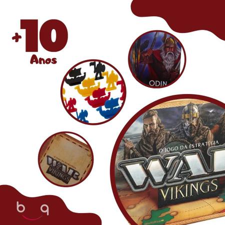 Jogo De Tabuleiro War Vikings Jogo Estratégia Grow Infantil