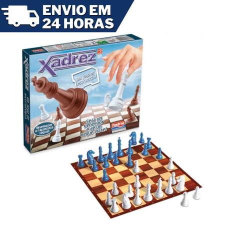 Jogo de Tabuleiro de Mesa Xadrez 32 pçs Plástico Educativo