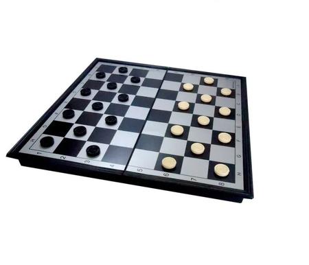 Jogo De Tabuleiro 3 Em 1 Chess Set Pequeno