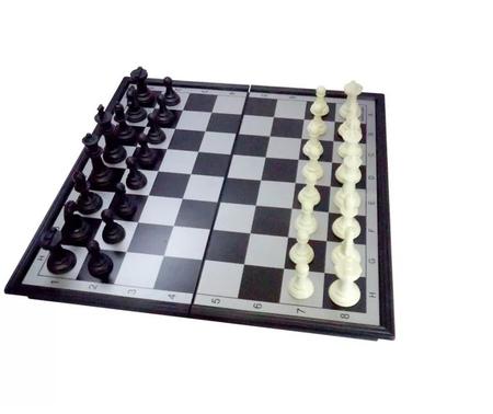 Jogo de tabuleiro xadrez dama 3 em 1 chess set pequeno hoyle 1