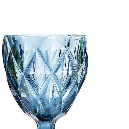Jogo de Copos Diamante Azul 350ML vidro Class Home - Casamiga, da nossa  casa para a sua!