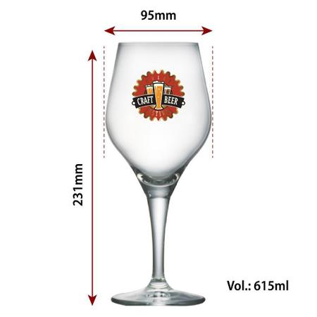 Imagem de Jogo de Taça de Cristal para Cerveja Beer Sommelier Elegance de 570ml 2 pcs QE Ruvolo