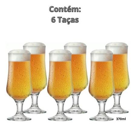 Imagem de Jogo De Taças De Cerveja Rótulos Países 370ml 6 Pcs Copo