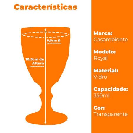 Imagem de Jogo de Taças e Jarra Royal Transparente 7 peças - Casambiente TCVI067 e JAVI044