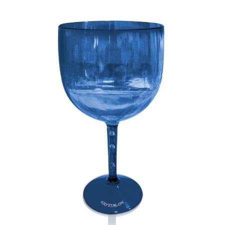 Imagem de Jogo De Taças Gin KrystalOn Azul Translúcido 4 Peças 550ml