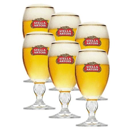 Imagem de Jogo De Taças Para Cerveja De Vidro 6 Peças -Stella Artois
