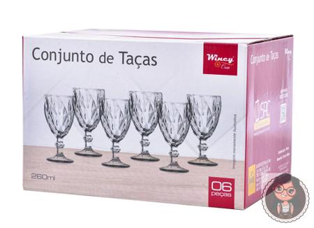 Imagem de Jogo de Taças Sevilla 260ml em Vidro (6 peças) Transparente Wincy