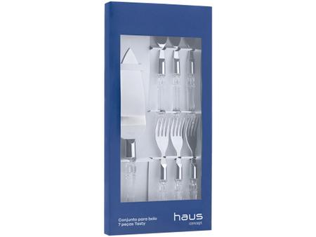 Imagem de Jogo de Talheres para Bolo Haus Concept - Tasty Inox 7 Peças